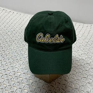 Cabelas Hat Cap Adult One Size Green‎ Adjustable Strap Outdoors Hunting Fishing